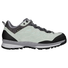 Lowa Hiking Shoes Delago GTX Low (Trekking, Split Leather-Textile, Waterproof) Patina Green/Light Blue Women